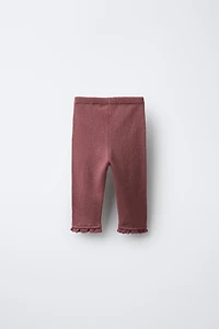 LEGGING EN MAILLE AVEC DENTELLE