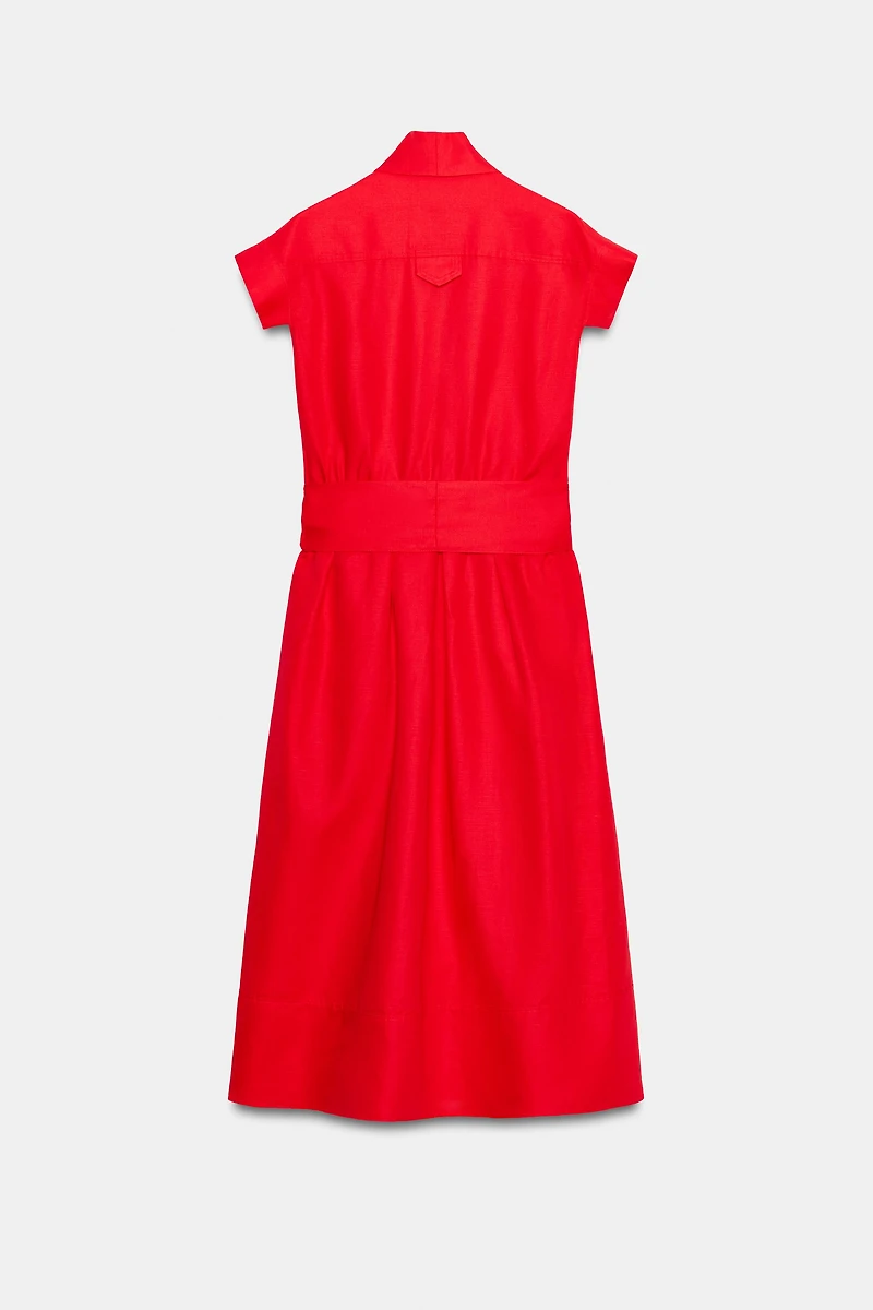 ZW COLLECTION MIDI LINEN DRESS