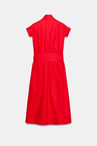 ZW COLLECTION MIDI LINEN DRESS
