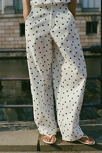 POLKA DOT BARREL PANTS