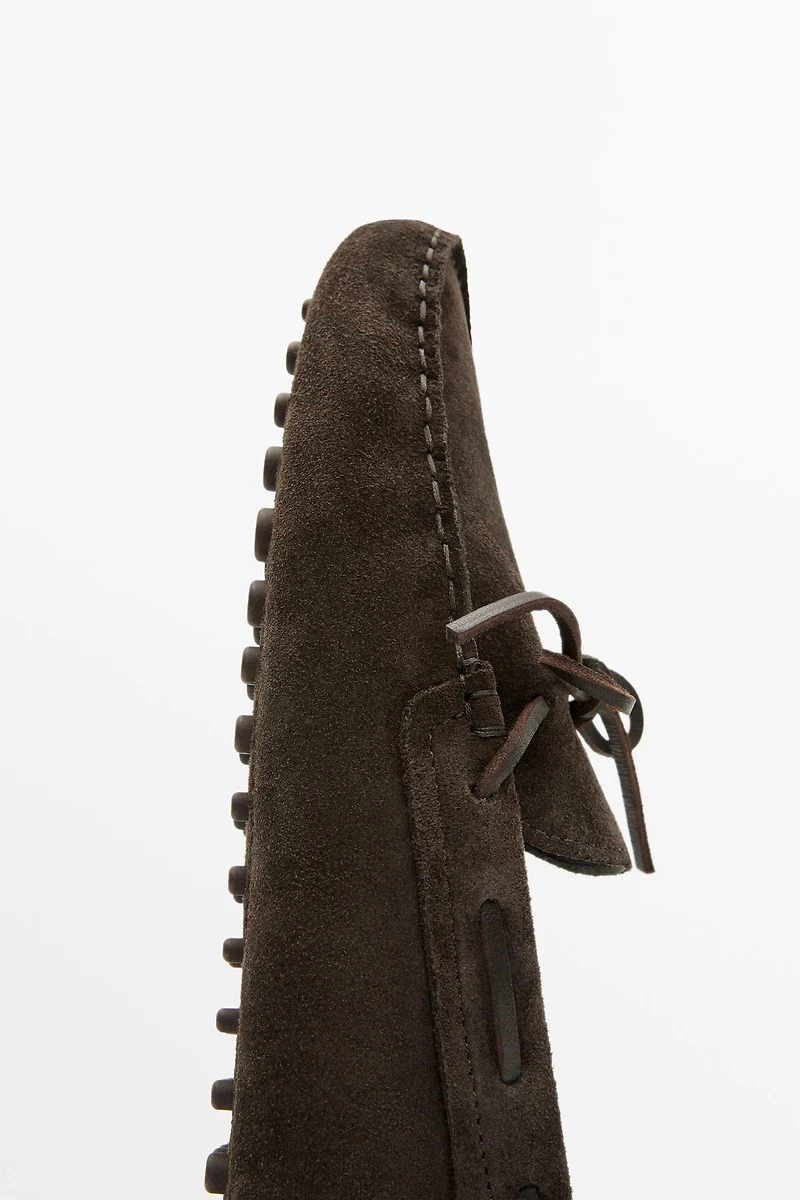 Ziowa soft leather lace-up loafer
