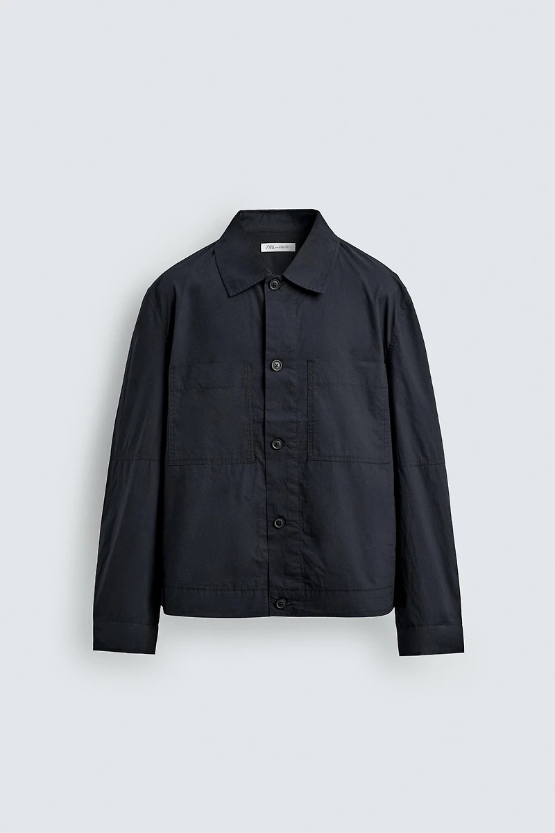 REGULAR FIT POPLIN OVERSHIRT