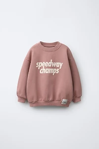 TEXT PRINT SWEATSHIRT