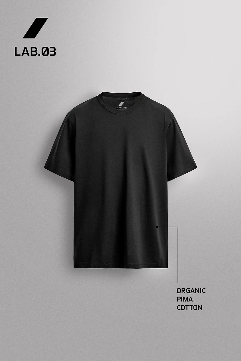 COTTON BLEND TECHNICAL T-SHIRT