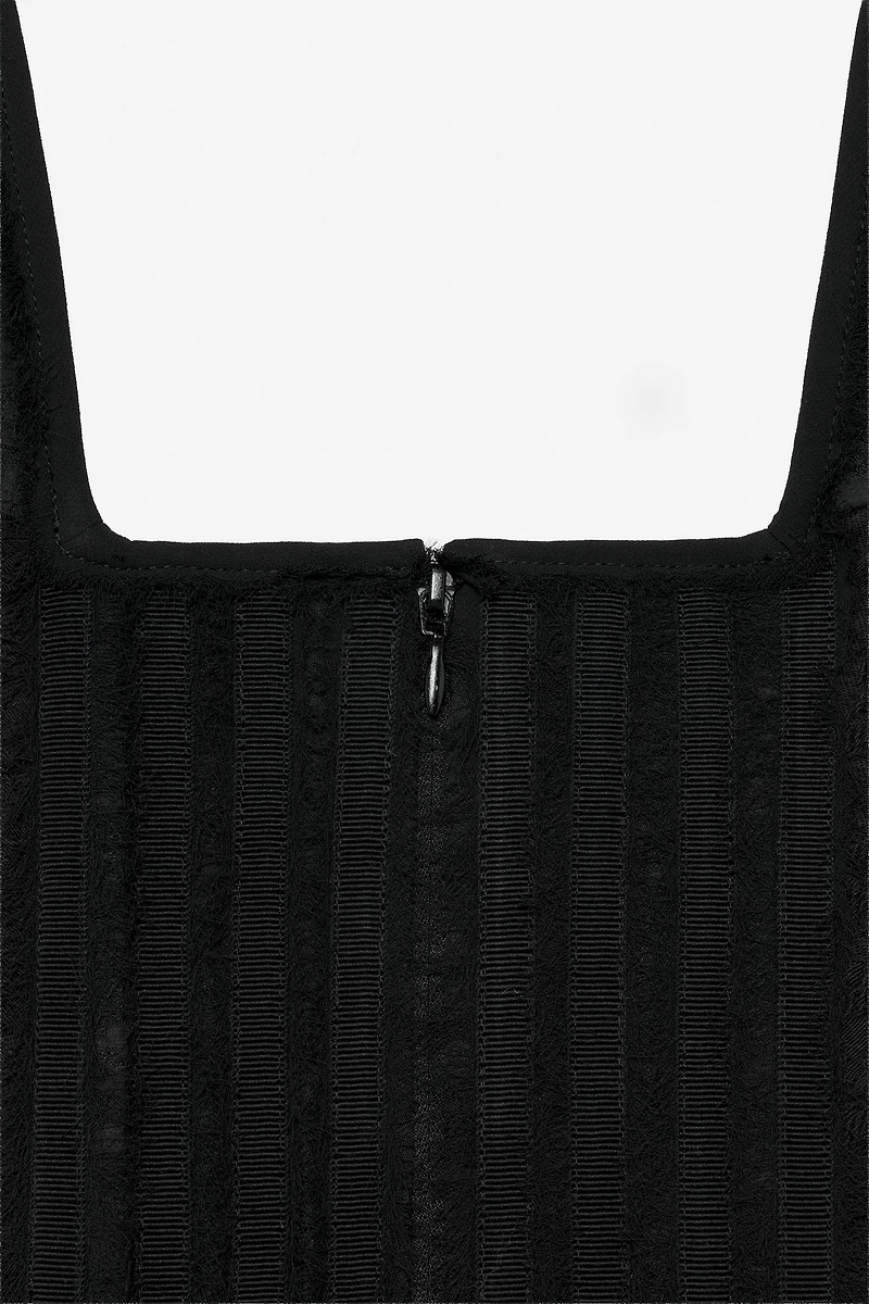 BEADED JACQUARD CORSET - THE ITEM