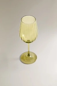 RAISED CRYSTALLINE GLASS