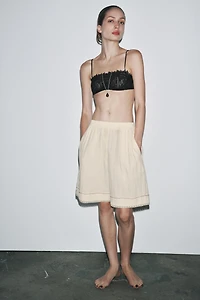UNDERWIRE MESH LACE BRA