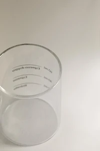 BOROSILICATE GLASS MUG WITH SILK SCREEN