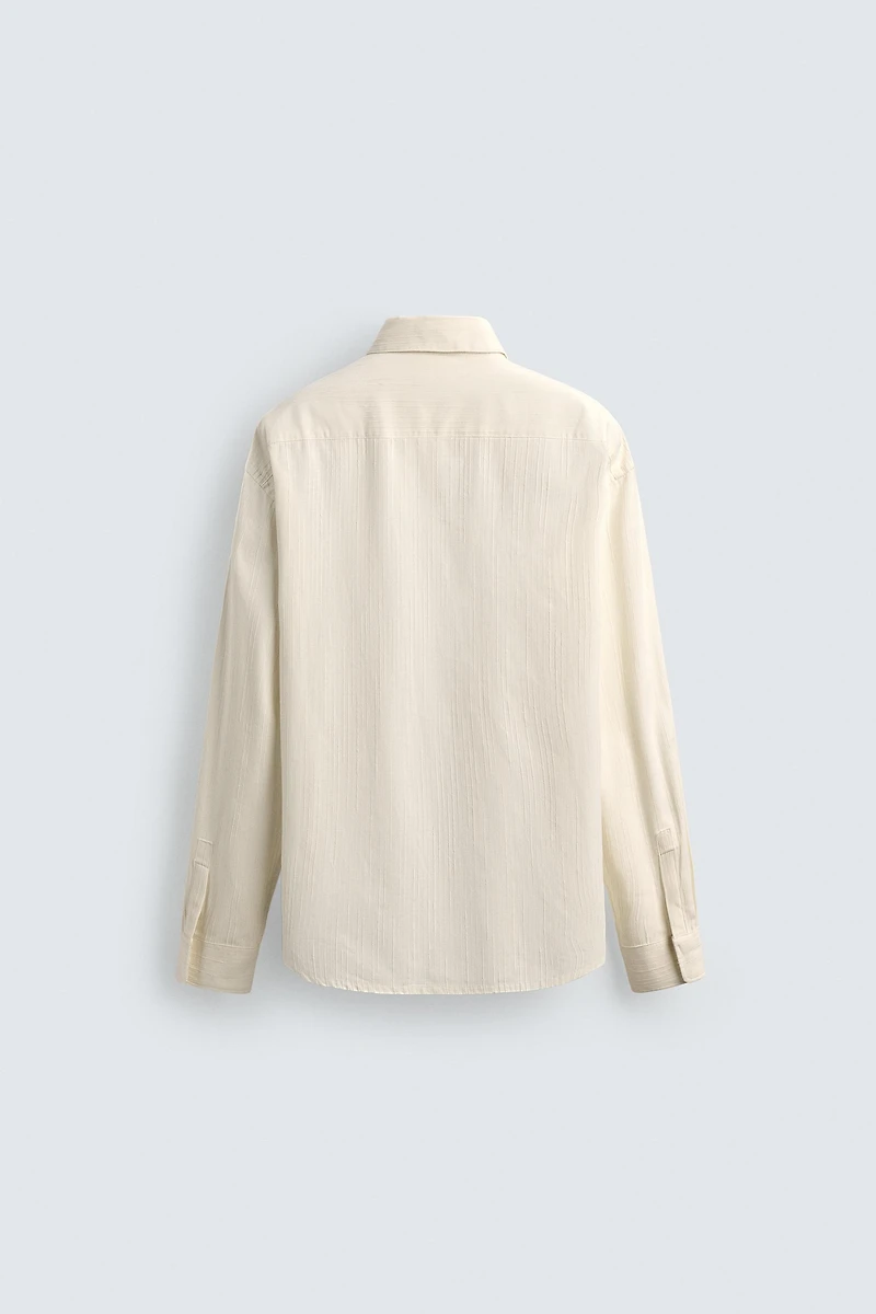 TEXTURED STRIPED SHIRT