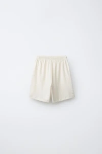 SHIRT AND BERMUDA SHORTS SET WITH TEXTURED LABEL
