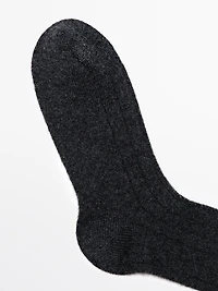 Chaussettes en cachemire mélangé