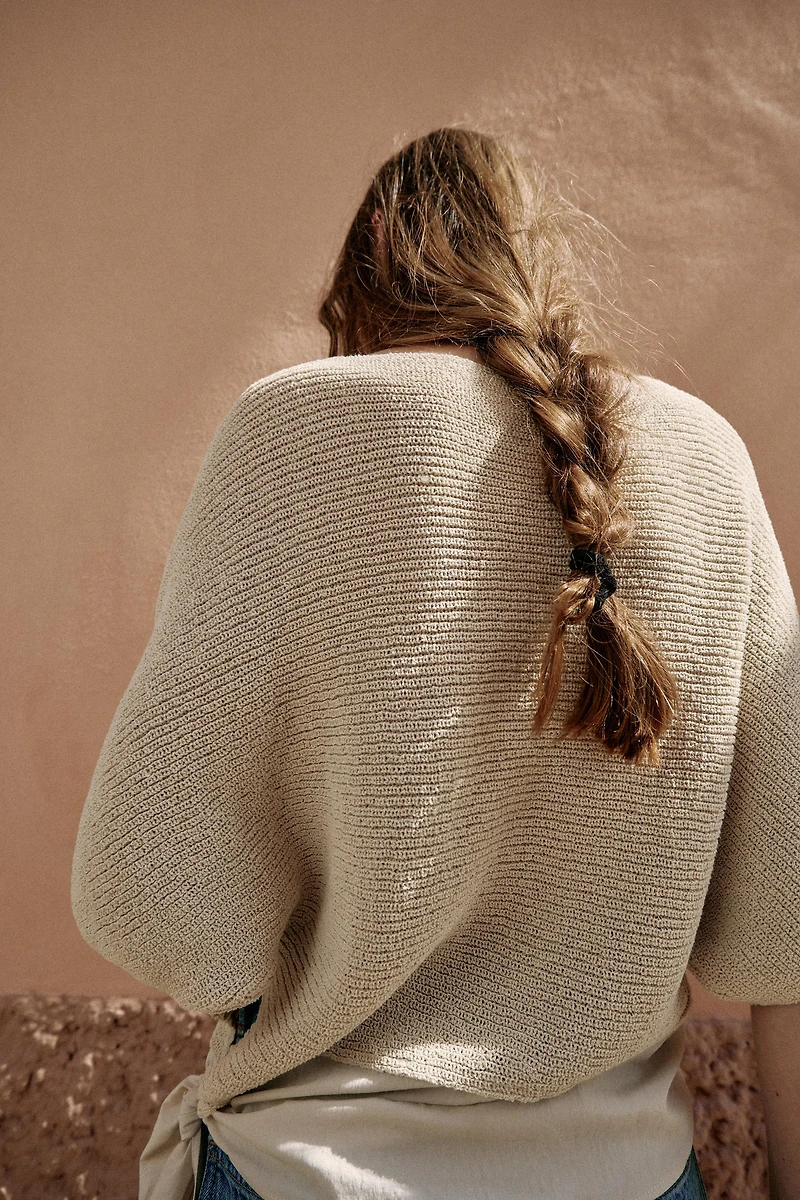 COMBINED KNIT TIE TOP