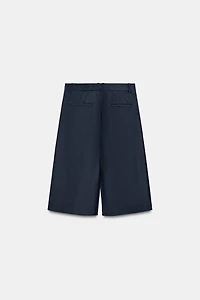 ZW COLLECTION LONG WOOL BLEND SHORTS