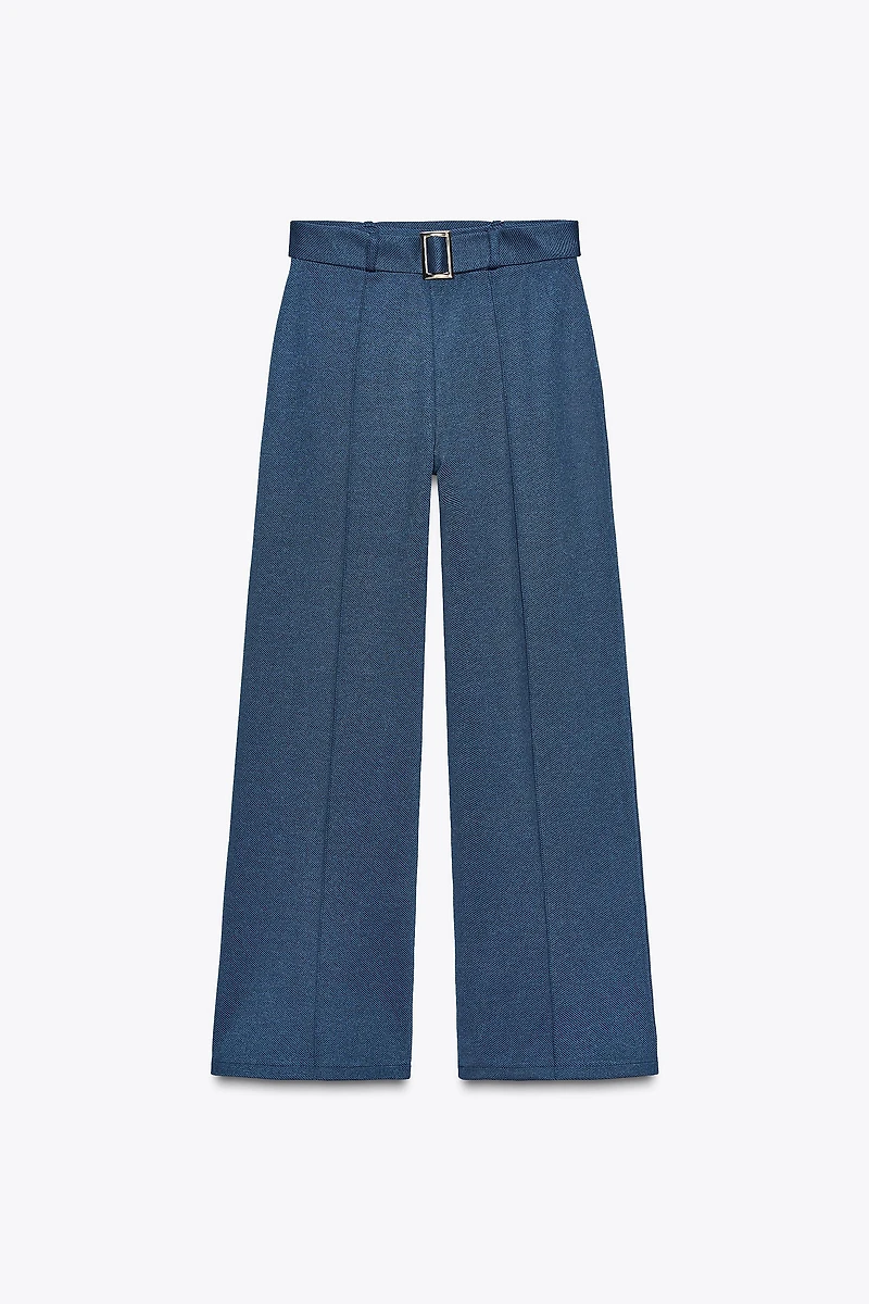 PANTALON SERGE NERVURE CEINTURE