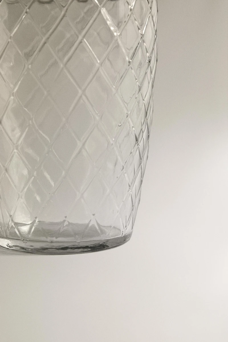 VERRE PORTE-BROSSE À DENTS LOSANGES