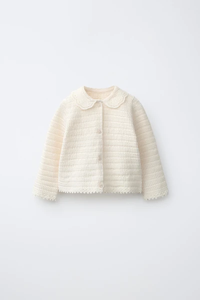 TEXTURED KNIT CARDIGAN