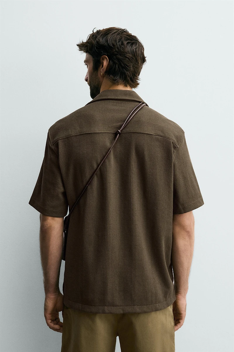 TEXTURED REGULAR FIT SHIRT