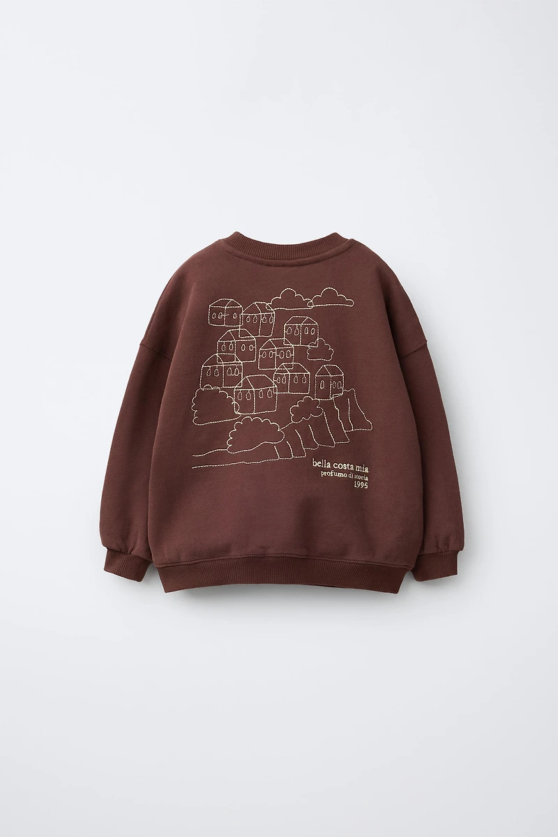 SWEAT À INSCRIPTION BRODÉE