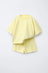 GARMENT DYE T-SHIRT AND BERMUDA SET