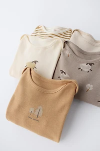 FIVE-PACK OF SHEEP BODYSUITS