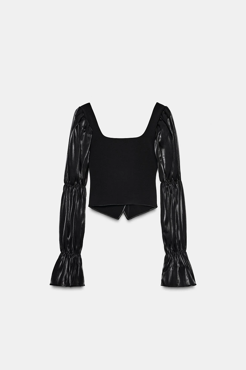 TOP STRETCH BOUTONS COMBINÉ