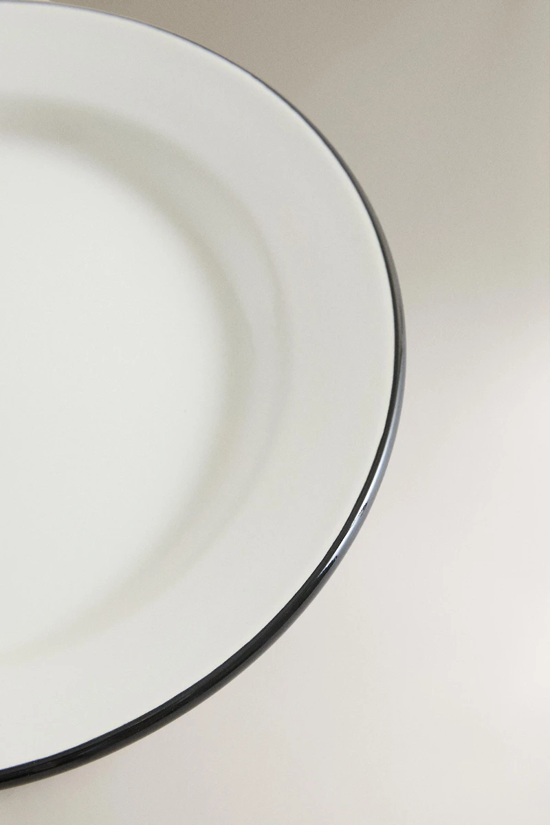 IRON DESSERT PLATE WITH RIM