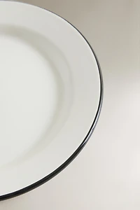 IRON DESSERT PLATE WITH RIM
