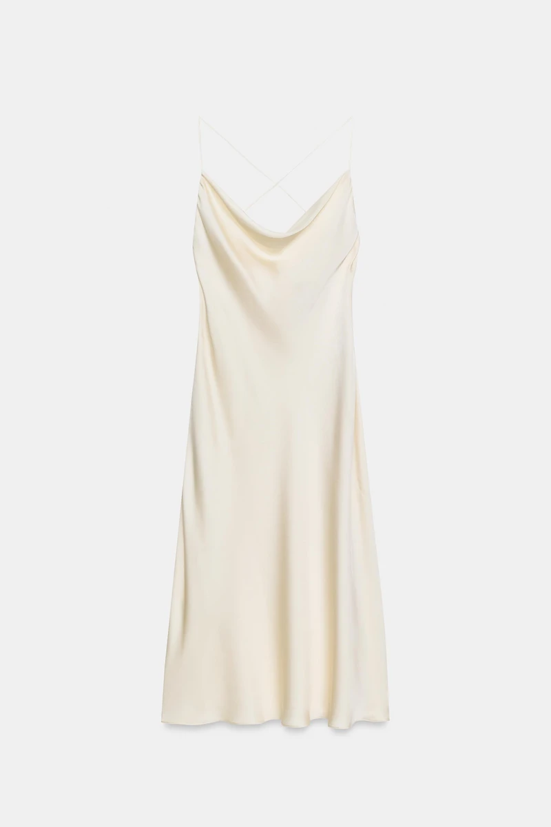 SATIN LINGERIE STYLE DRESS ZW COLLECTION