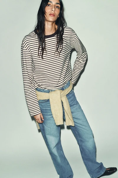 STRIPED LONG SLEEVE T-SHIRT