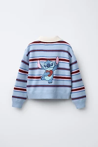 LILO & STITCH © DISNEY STRIPED POLO SWEATER
