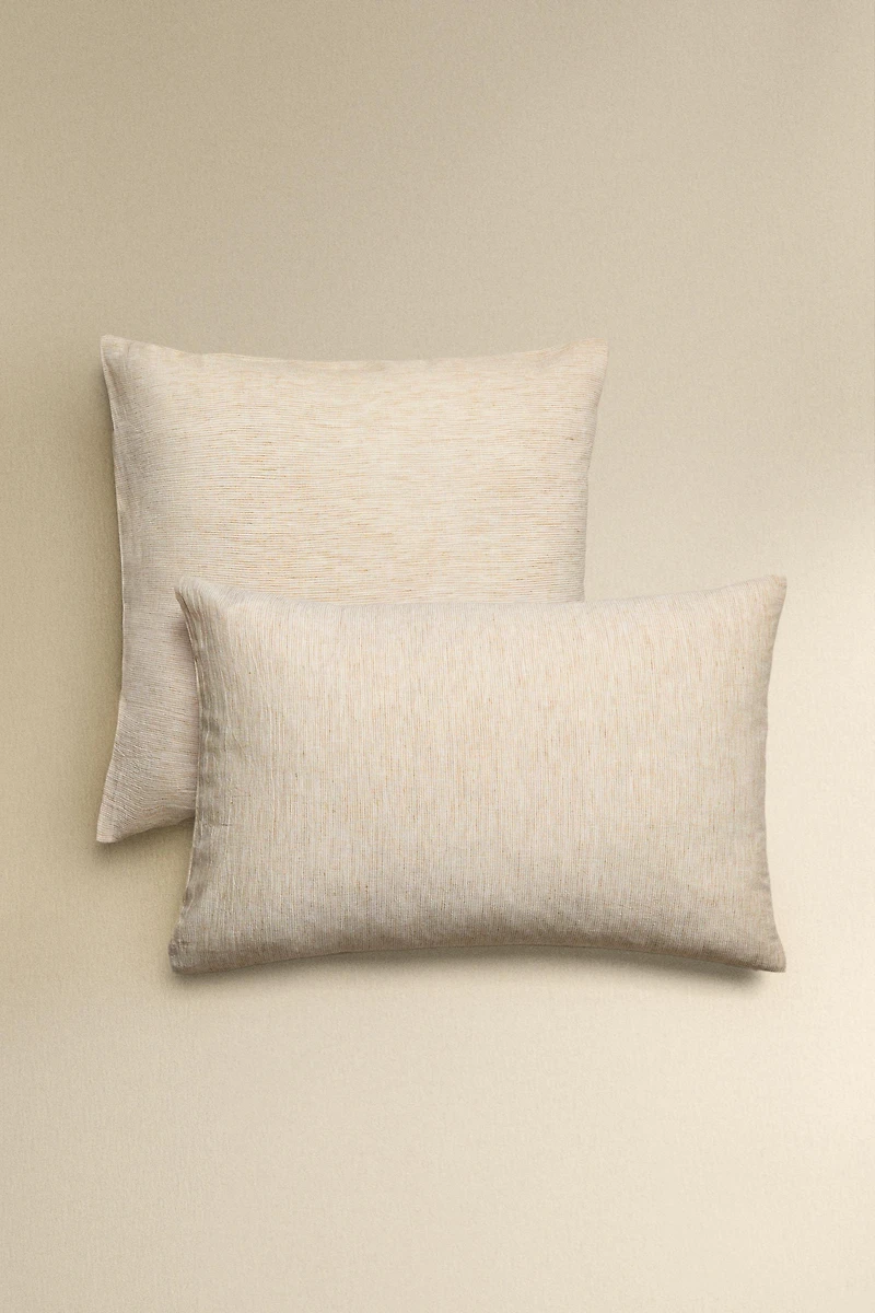 TAIE D’OREILLER RAYURES TEXTURE