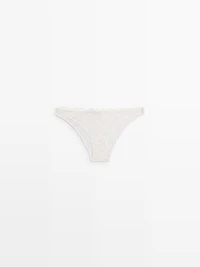 Scalloped lace briefs