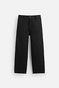 TEXTURED REGULAR FIT PANTS