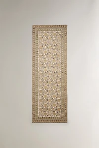 TAPIS COTON IMPRIMÉ FLEUR