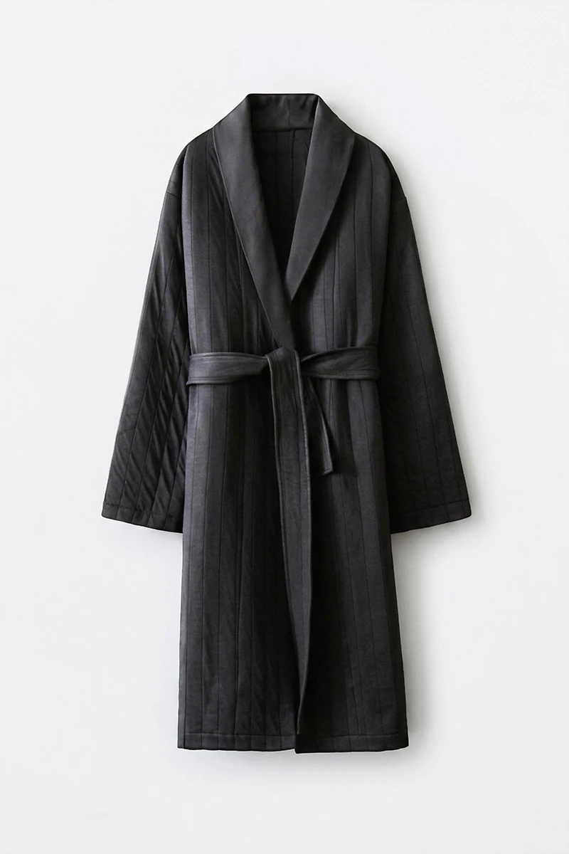 LONG QUILTED DRESSING GOWN