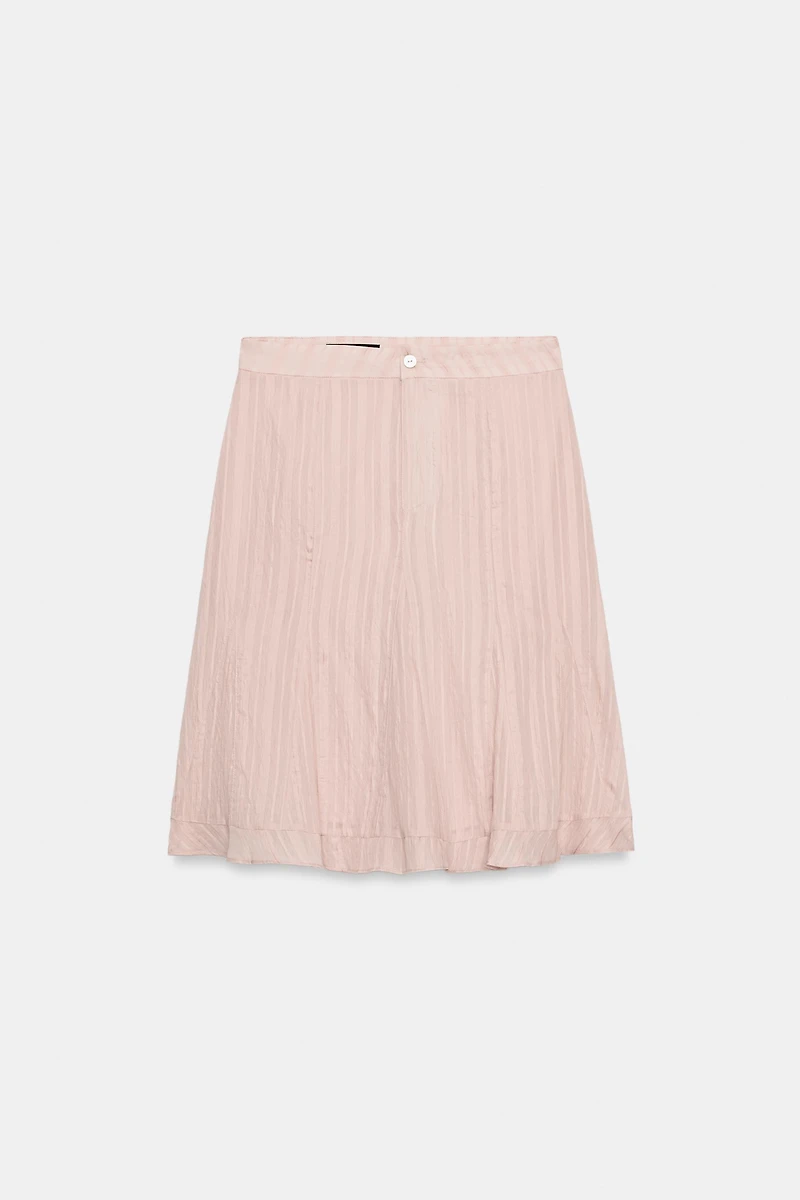 GODET MIDI SKIRT