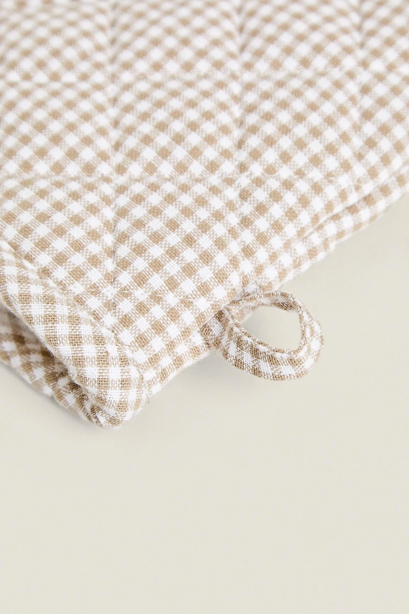 GINGHAM OVEN GLOVE