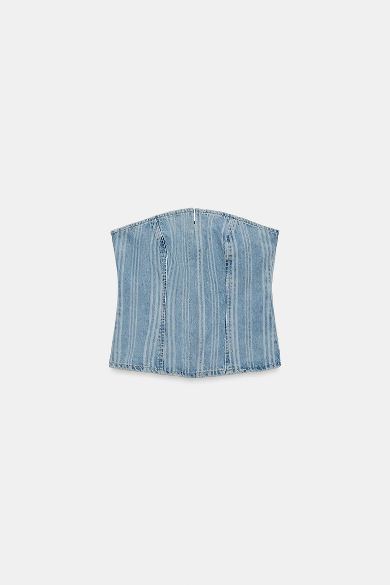 Z1975 STRIPED DENIM TOP
