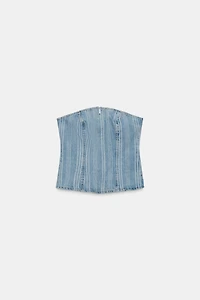 Z1975 STRIPED DENIM TOP