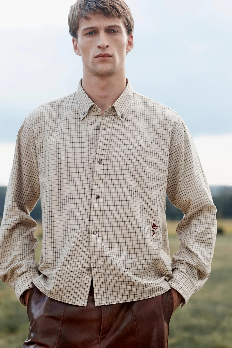 LIMITED EDITION PLAID CROPPED FIT SHIRT