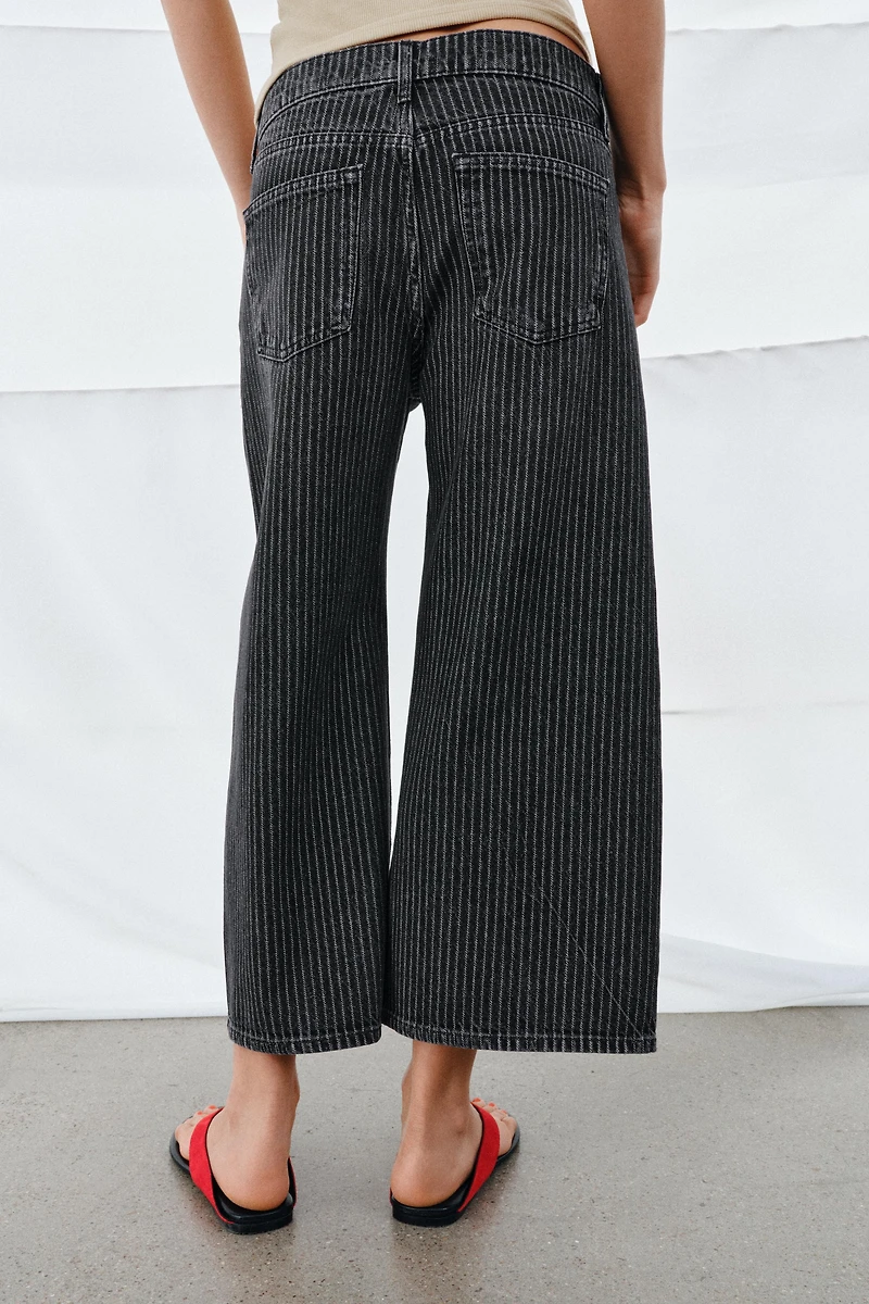 JEANS ZW COLLECTION JUPE-CULOTTE TAILLE MOYENNE À RAYURES