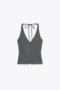 TEXTURED VEST TOP