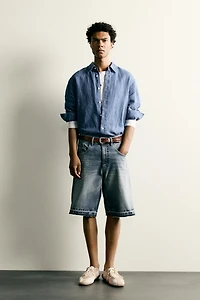 RELAXED FIT DENIM SHORTS