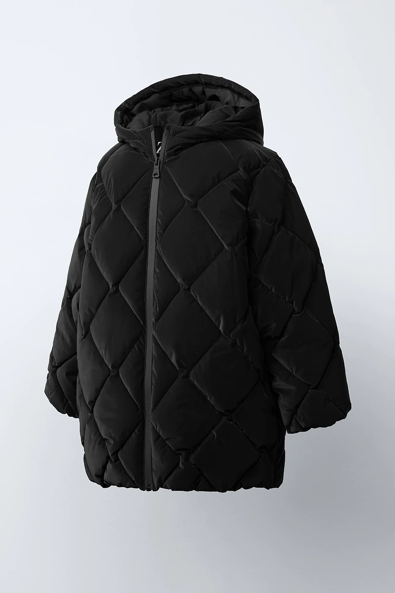 LIGHTWEIGHT RUBBERIZED PUFFER COAT