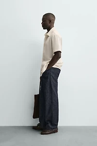 REGULAR FIT TEXTURED SHIRT