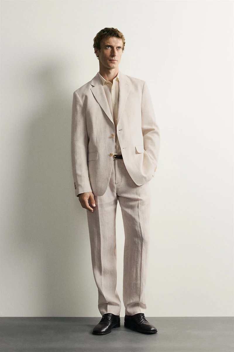 100% LINEN SUIT BLAZER