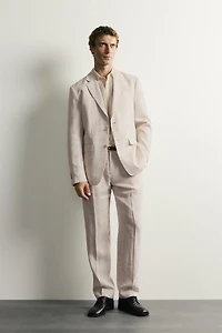 100% LINEN SUIT BLAZER