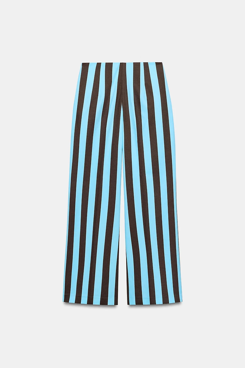 STRIPED STRAIGHT LEG PANTS