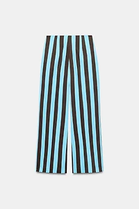 STRIPED STRAIGHT LEG PANTS