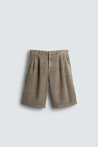 WIDE FIT CORDUROY SHORTS